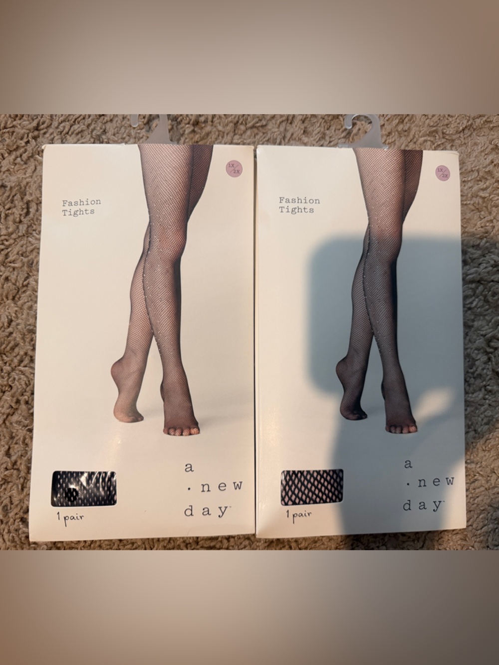 a new day Black Fishnet Fashion Tights - Pair